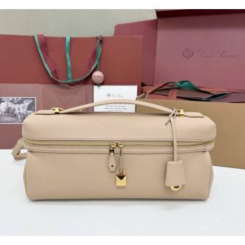 Loro Piana LP Extra Softy Bag L33 in Grained Leather Vanilla Beige 2026 FAQ6591 (MHUI-260408001)