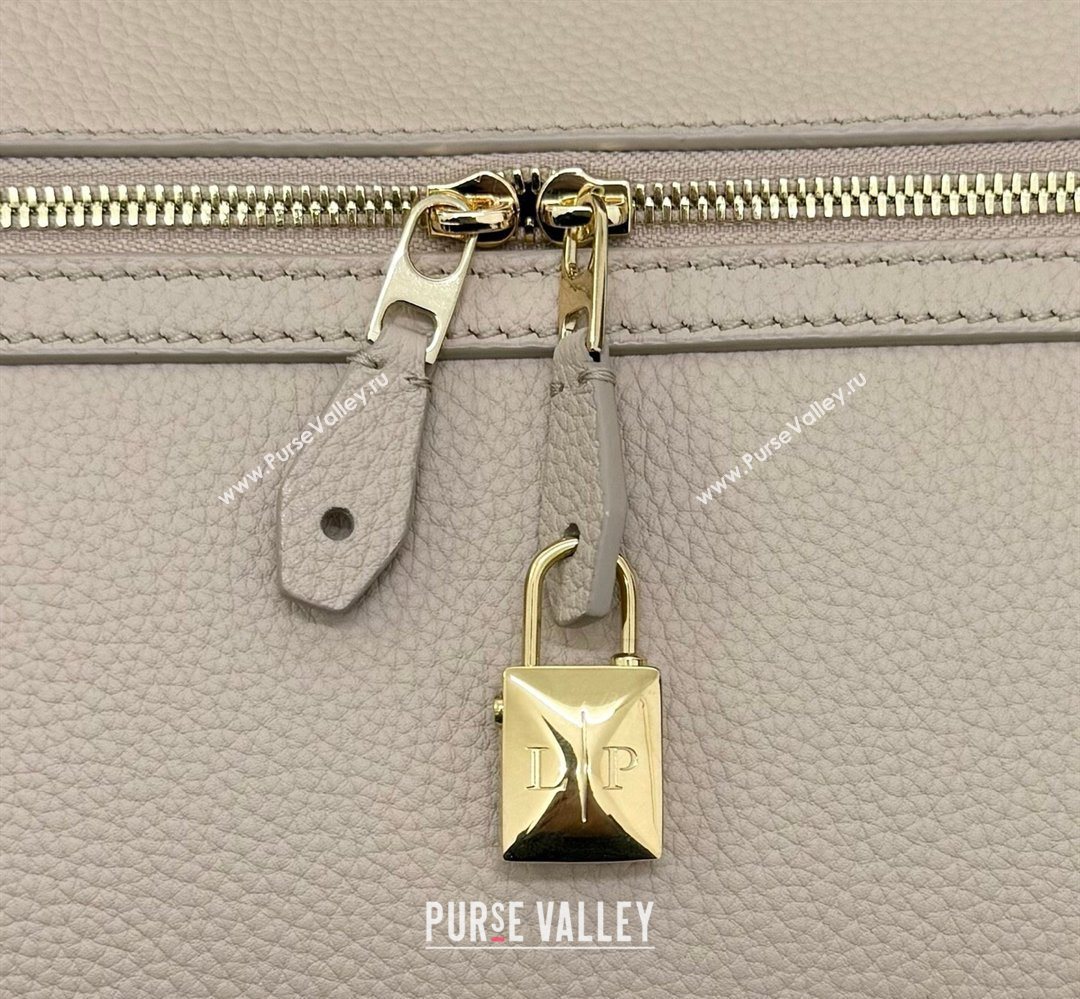 Loro Piana LP Extra Softy Bag L33 in Grained Leather Vanilla Beige 2026 FAQ6591 (MHUI-260408001)