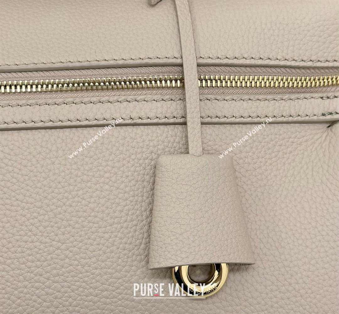 Loro Piana LP Extra Softy Bag L33 in Grained Leather Vanilla Beige 2026 FAQ6591 (MHUI-260408001)