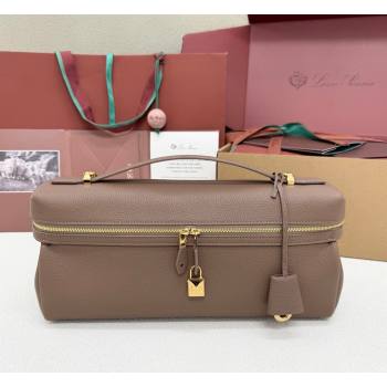 Loro Piana LP Extra Softy Bag L33 in Grained Leather Rock Grey 2026 FAQ6591 (MHUI-260408003)