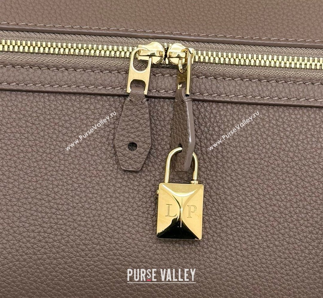 Loro Piana LP Extra Softy Bag L33 in Grained Leather Rock Grey 2026 FAQ6591 (MHUI-260408003)