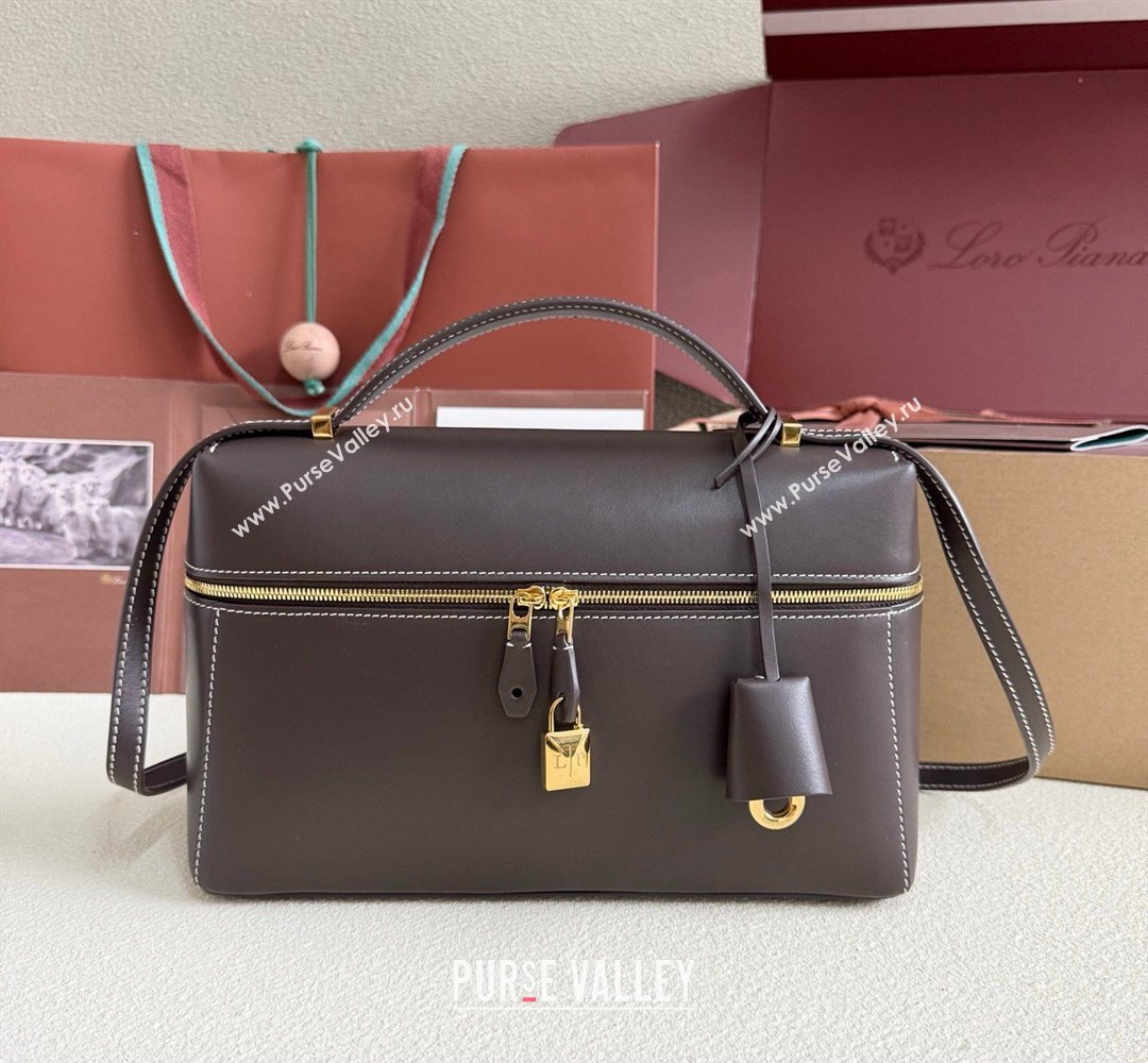 Loro Piana LP Extra Bag L27 in Calfskin Leather Coffee 2026 (YY-260408006)