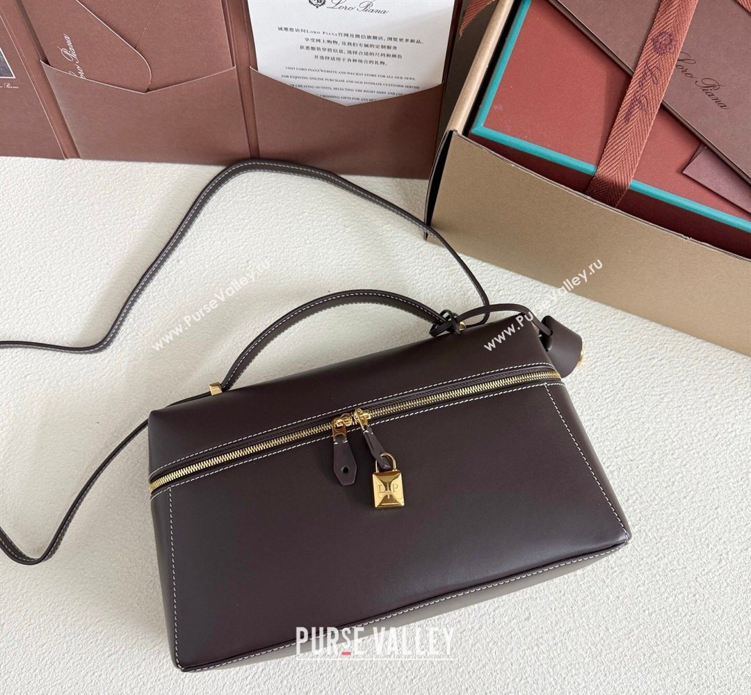Loro Piana LP Extra Bag L27 in Calfskin Leather Coffee 2026 (YY-260408006)