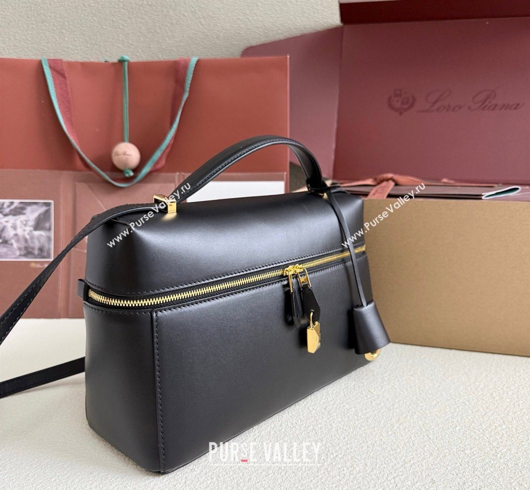 Loro Piana LP Extra Bag L27 in Smooth Leather Black 2026 (YY-260408007)