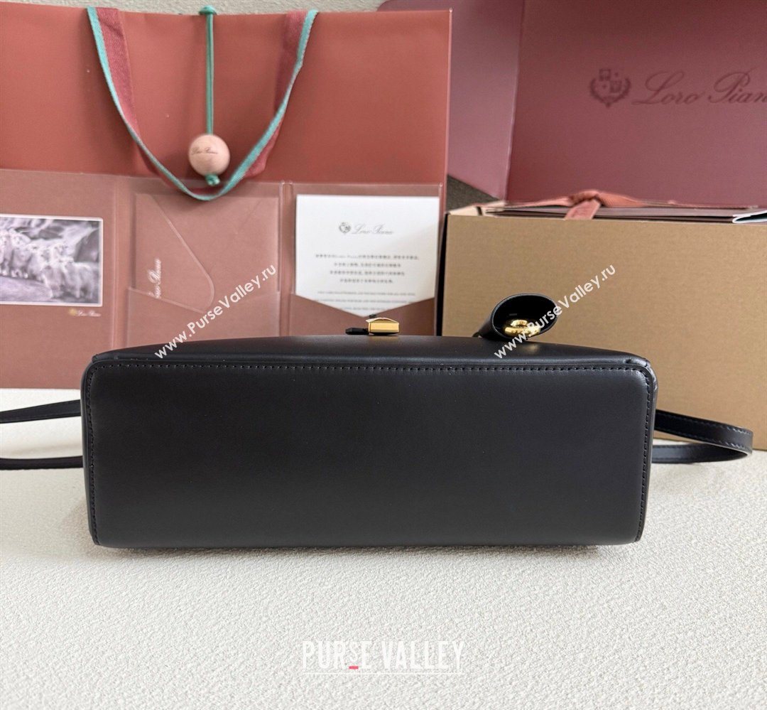 Loro Piana LP Extra Bag L27 in Smooth Leather Black 2026 (YY-260408007)