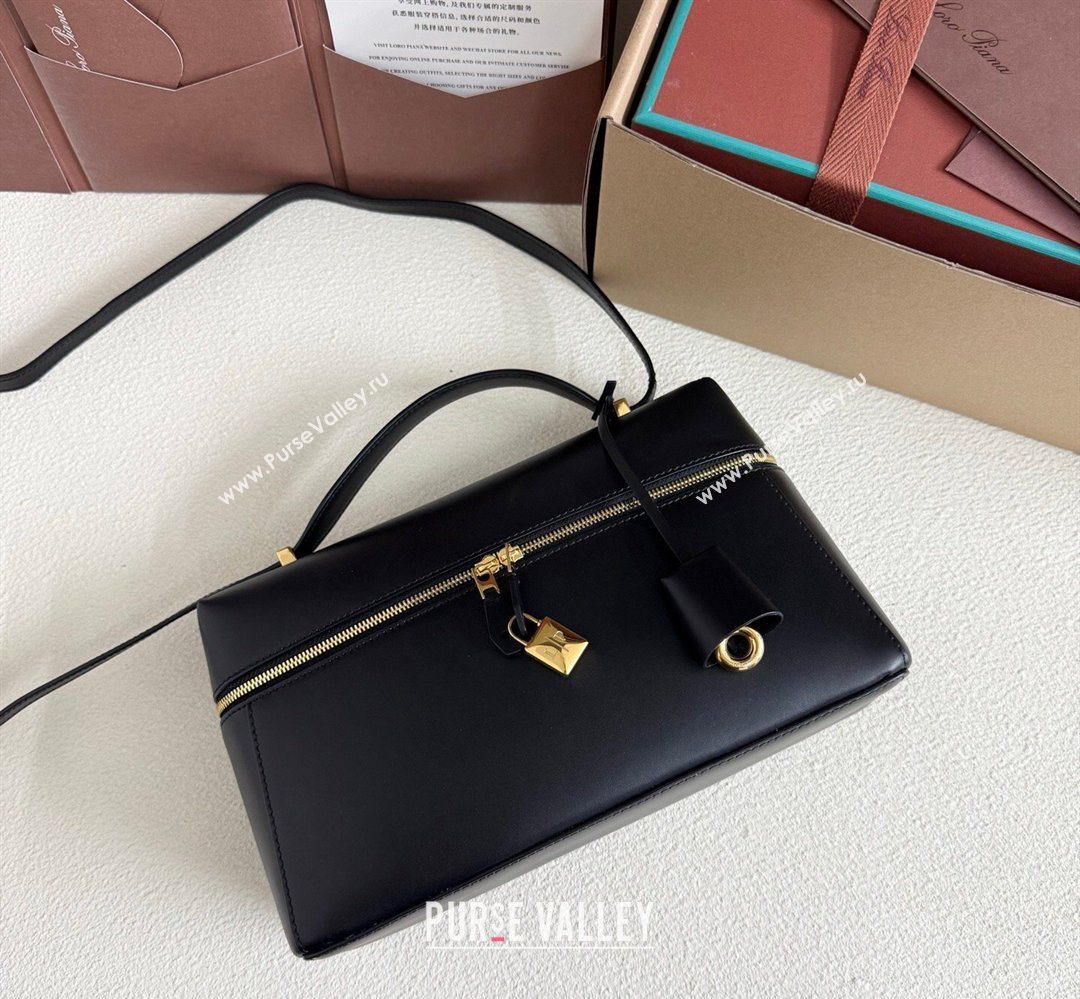 Loro Piana LP Extra Bag L27 in Smooth Leather Black 2026 (YY-260408007)