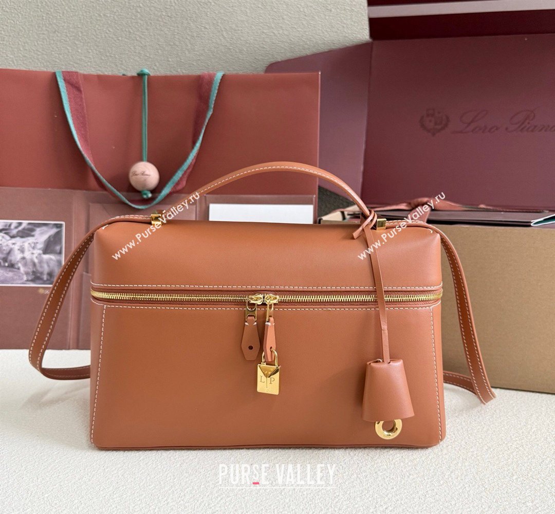 Loro Piana LP Extra Bag L27 in Calfskin Leather Brown2 2026 (YY-260408008)