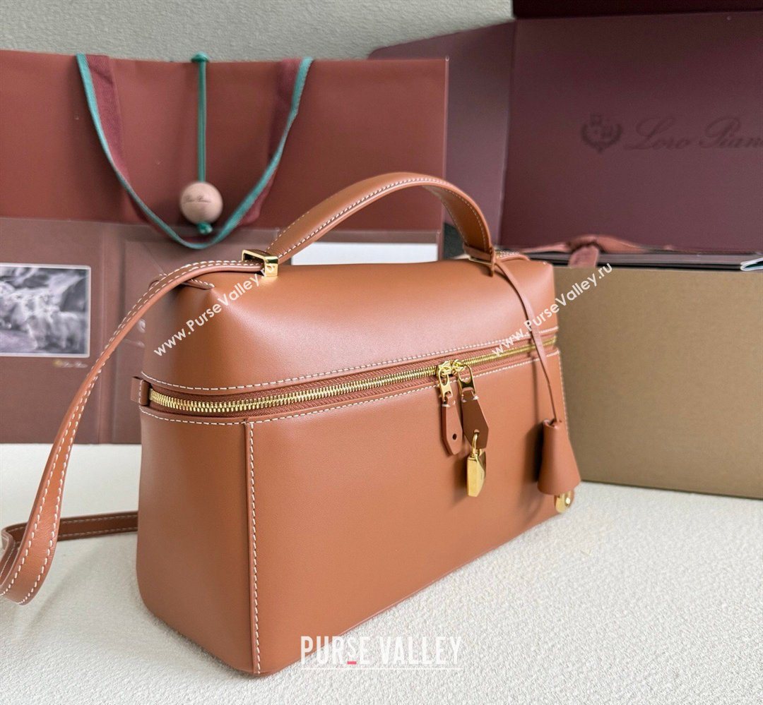 Loro Piana LP Extra Bag L27 in Calfskin Leather Brown2 2026 (YY-260408008)