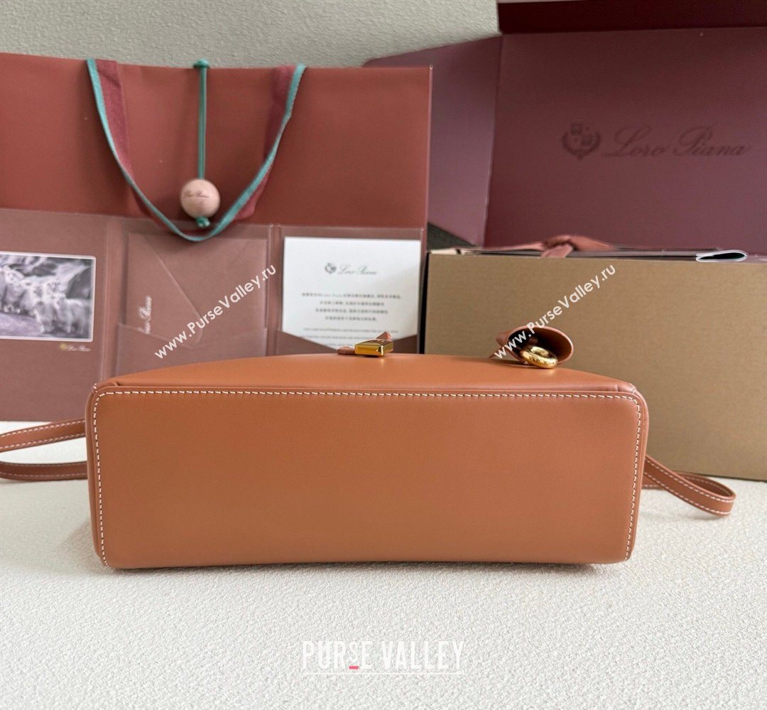 Loro Piana LP Extra Bag L27 in Calfskin Leather Brown2 2026 (YY-260408008)