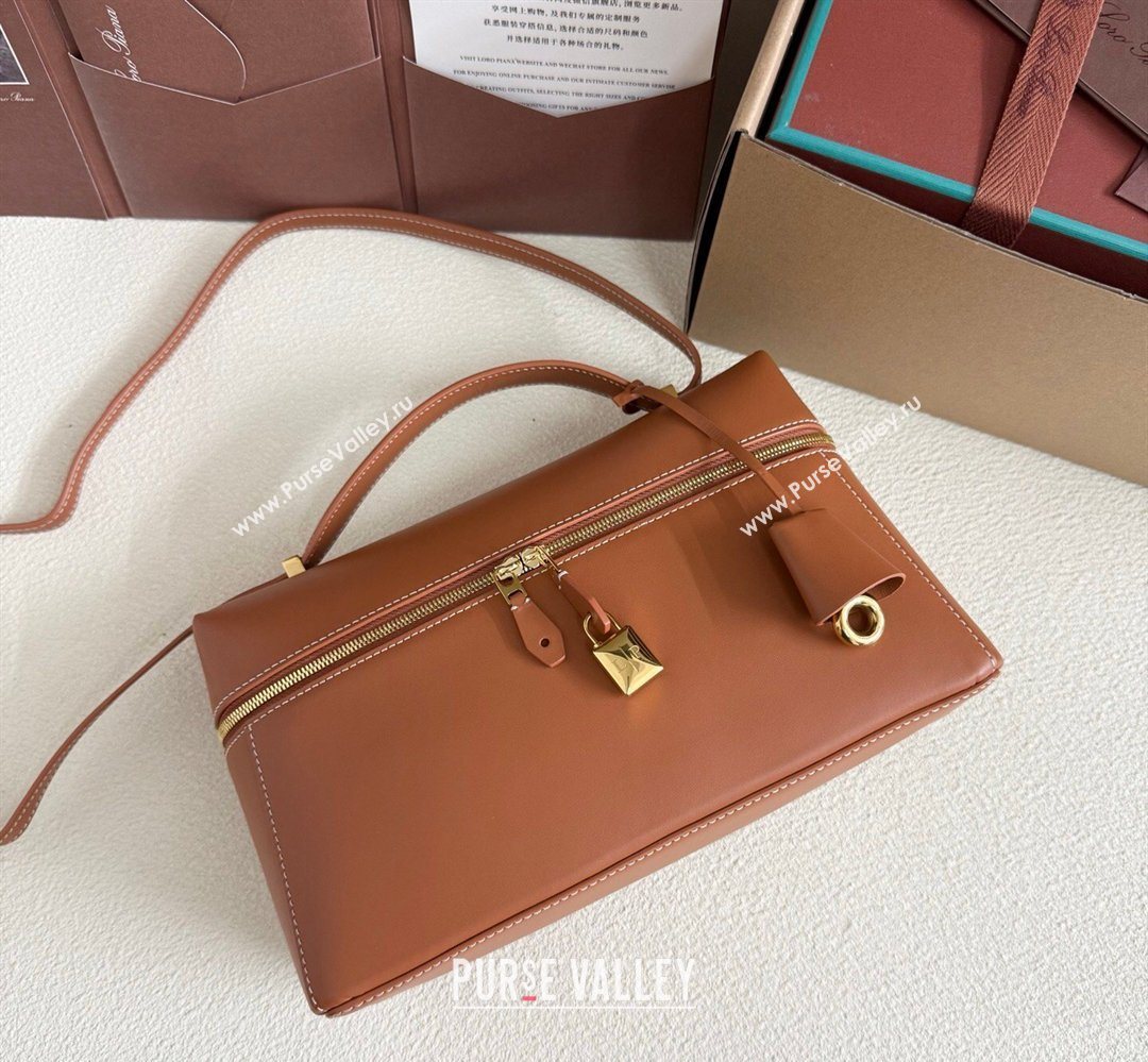 Loro Piana LP Extra Bag L27 in Calfskin Leather Brown2 2026 (YY-260408008)
