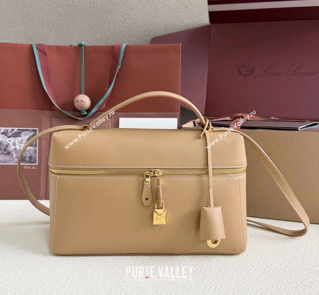 Loro Piana LP Extra Bag L27 in Calfskin Leather Light Bamboo Yellow 2026 (YY-260408009)
