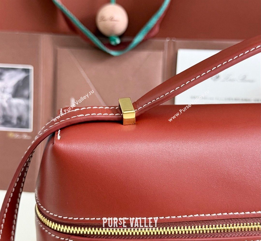 Loro Piana LP Extra Bag L27 in Calfskin Leather Red Brown 2026 (YY-260408010)