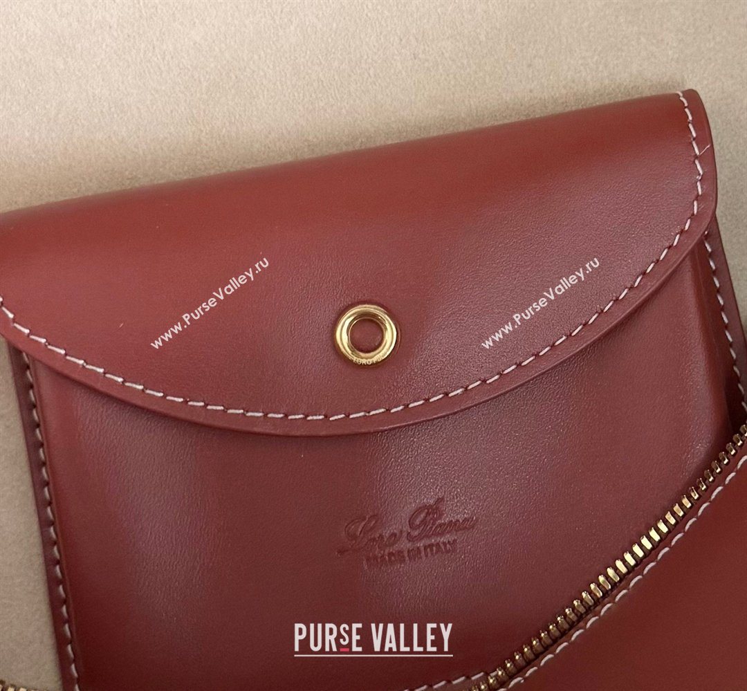 Loro Piana LP Extra Bag L27 in Calfskin Leather Red Brown 2026 (YY-260408010)
