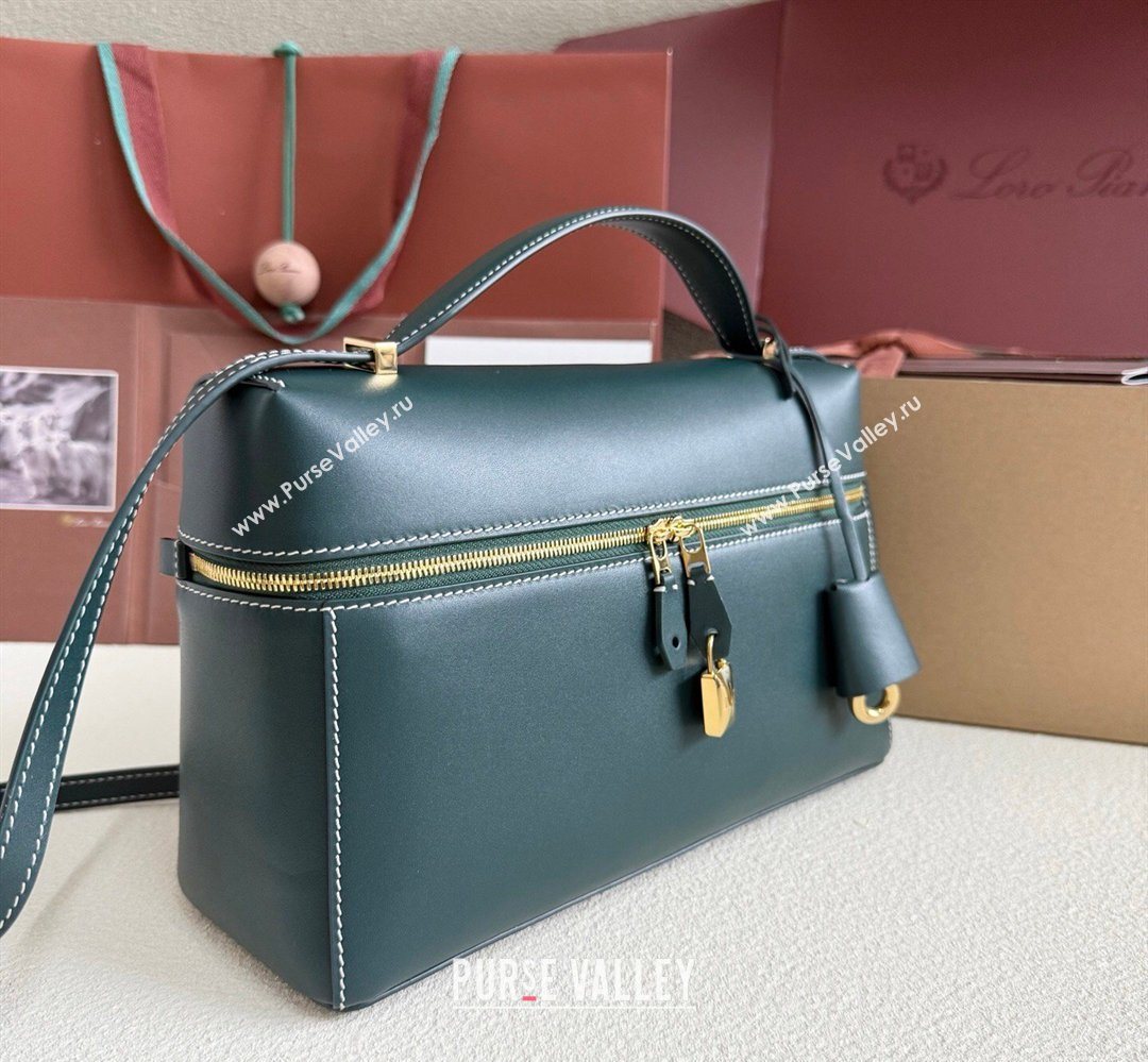 Loro Piana LP Extra Bag L27 in Calfskin Leather Dark Green 2026 (YY-260408011)