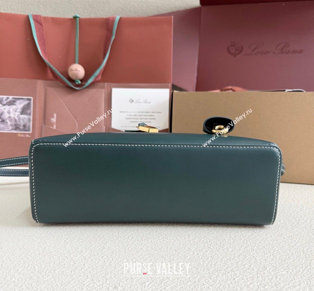 Loro Piana LP Extra Bag L27 in Calfskin Leather Dark Green 2026 (YY-260408011)