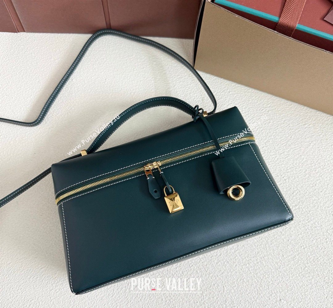 Loro Piana LP Extra Bag L27 in Calfskin Leather Dark Green 2026 (YY-260408011)