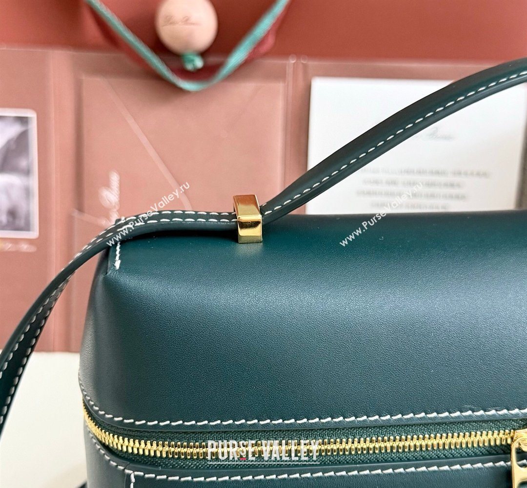 Loro Piana LP Extra Bag L27 in Calfskin Leather Dark Green 2026 (YY-260408011)