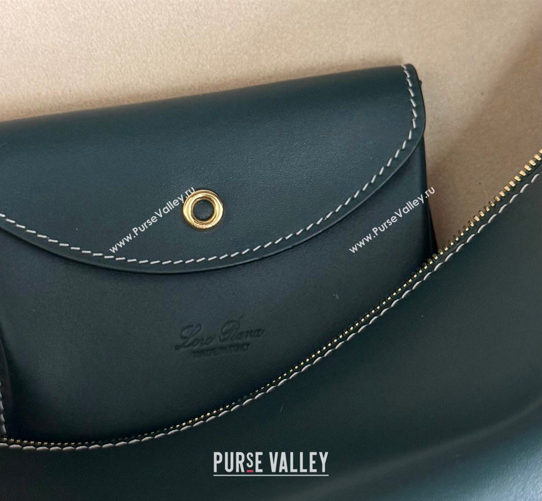Loro Piana LP Extra Bag L27 in Calfskin Leather Dark Green 2026 (YY-260408011)