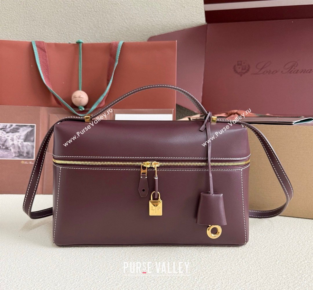 Loro Piana LP Extra Bag L27 in Calfskin Leather Ormosia 2026 (YY-260408012)