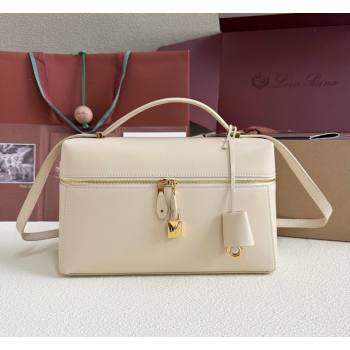 Loro Piana LP Extra Bag L27 in Calfskin Leather White 2026 (YY-260408013)