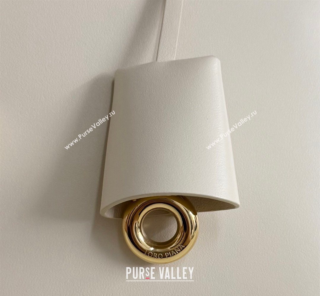 Loro Piana LP Extra Bag L27 in Calfskin Leather White 2026 (YY-260408013)