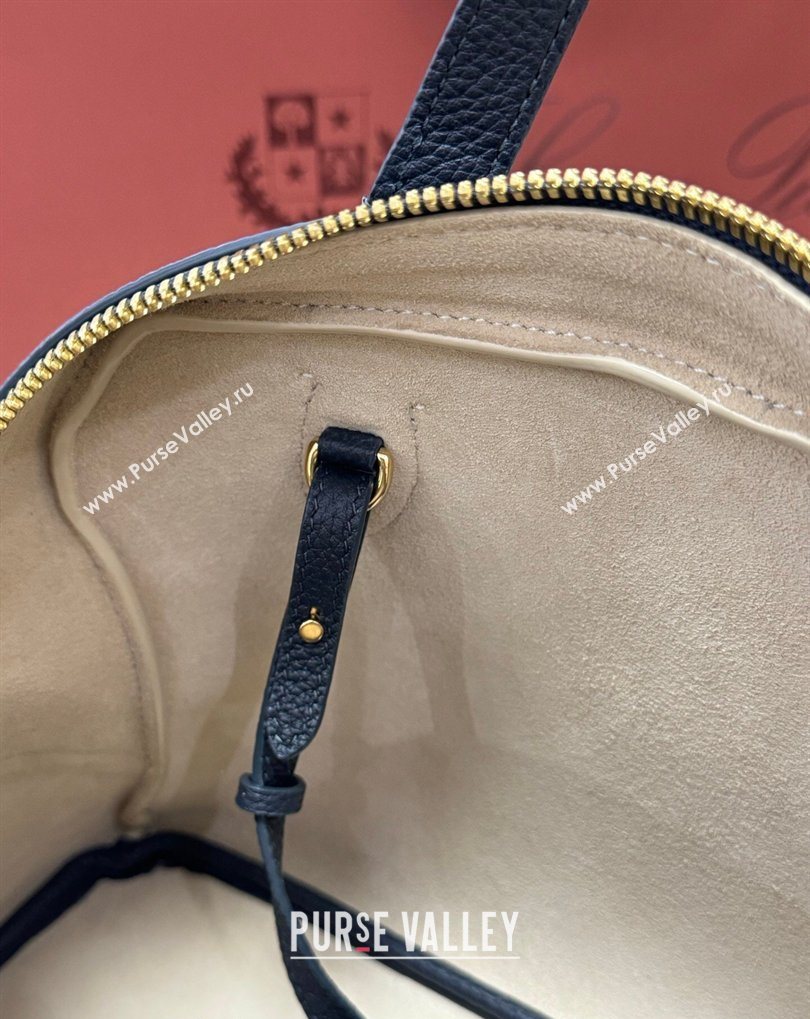 Loro Piana LP Small Needle bag in Grained Leather Dark Royal Blue 2026 (BF-260408084)