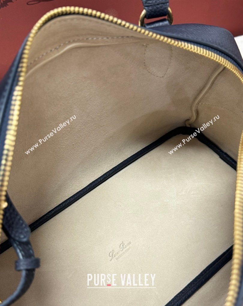 Loro Piana LP Small Needle bag in Grained Leather Dark Royal Blue 2026 (BF-260408084)