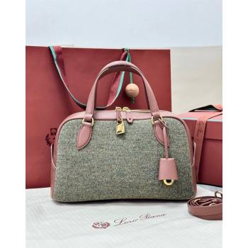 Loro Piana LP Small Needle bag in Cashmere Blend and Leather Caramel/Sage 2026 (BF-260408076)