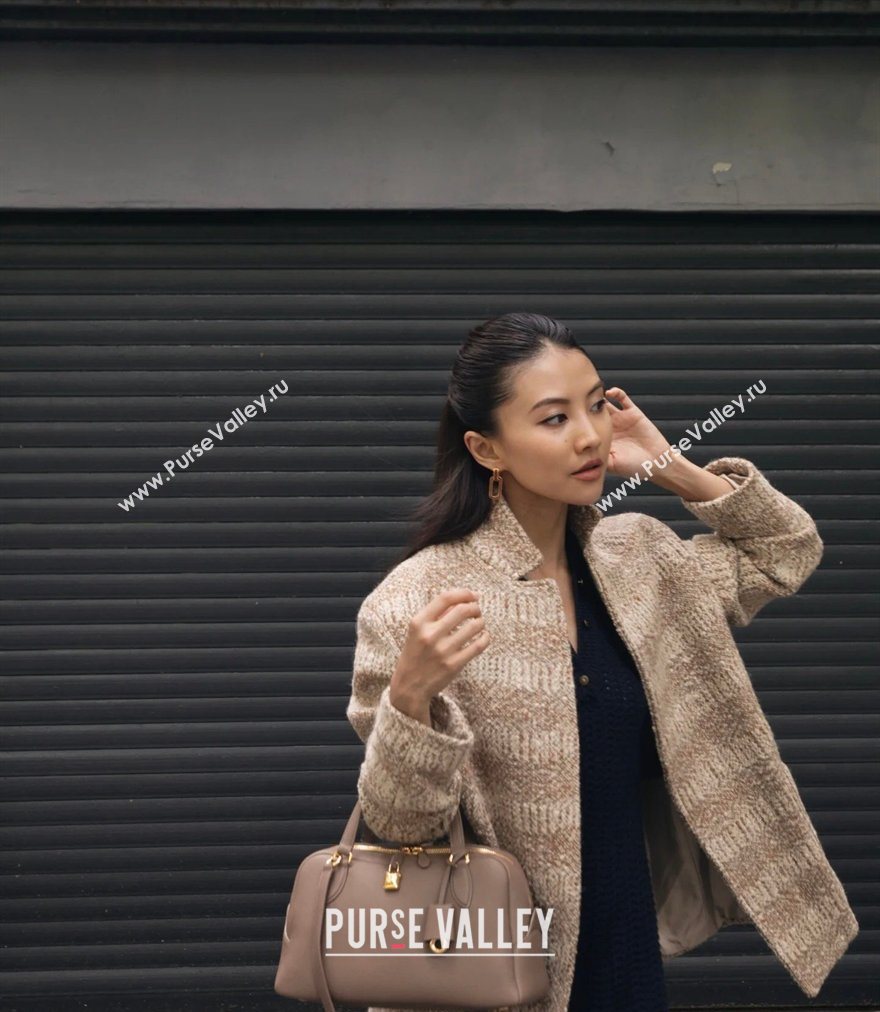 Loro Piana LP Small Needle bag in Grained Leather Rock Grey 2026 (BF-260408079)