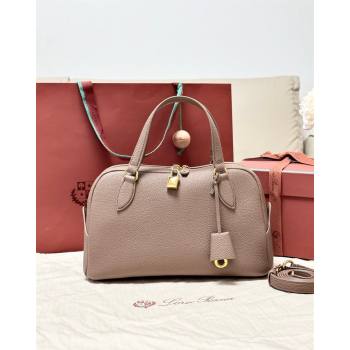 Loro Piana LP Small Needle bag in Grained Leather Rock Grey 2026 (BF-260408079)