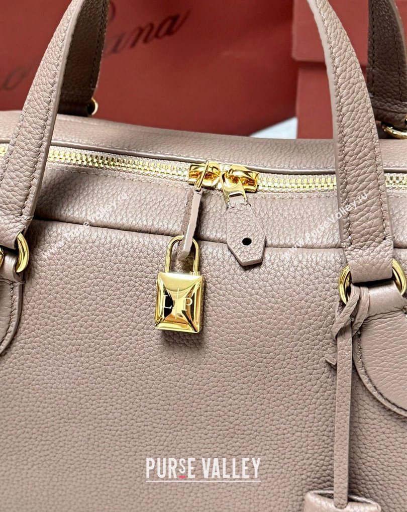 Loro Piana LP Small Needle bag in Grained Leather Rock Grey 2026 (BF-260408079)