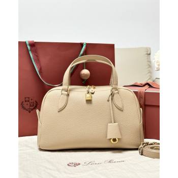 Loro Piana LP Small Needle bag in Grained Leather Light Mastic 2026 (BF-260408080)