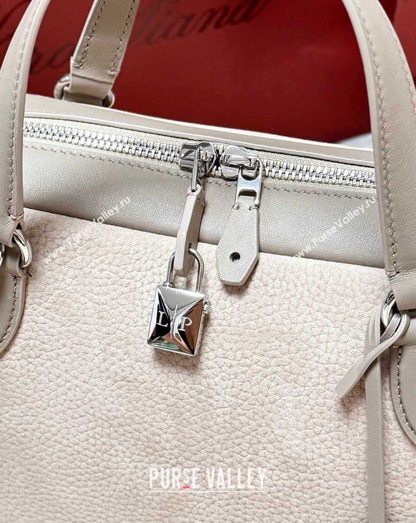 Loro Piana LP Small Needle bag in Grained Nubuck and Leather Grey 2026 FAQ2126 (BF-260408081)