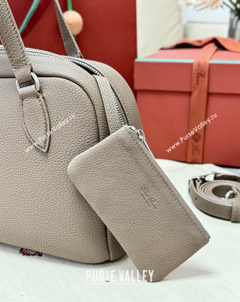 Loro Piana LP Small Needle bag in Grained Leather Warm Beige 2026 (BF-260408083)