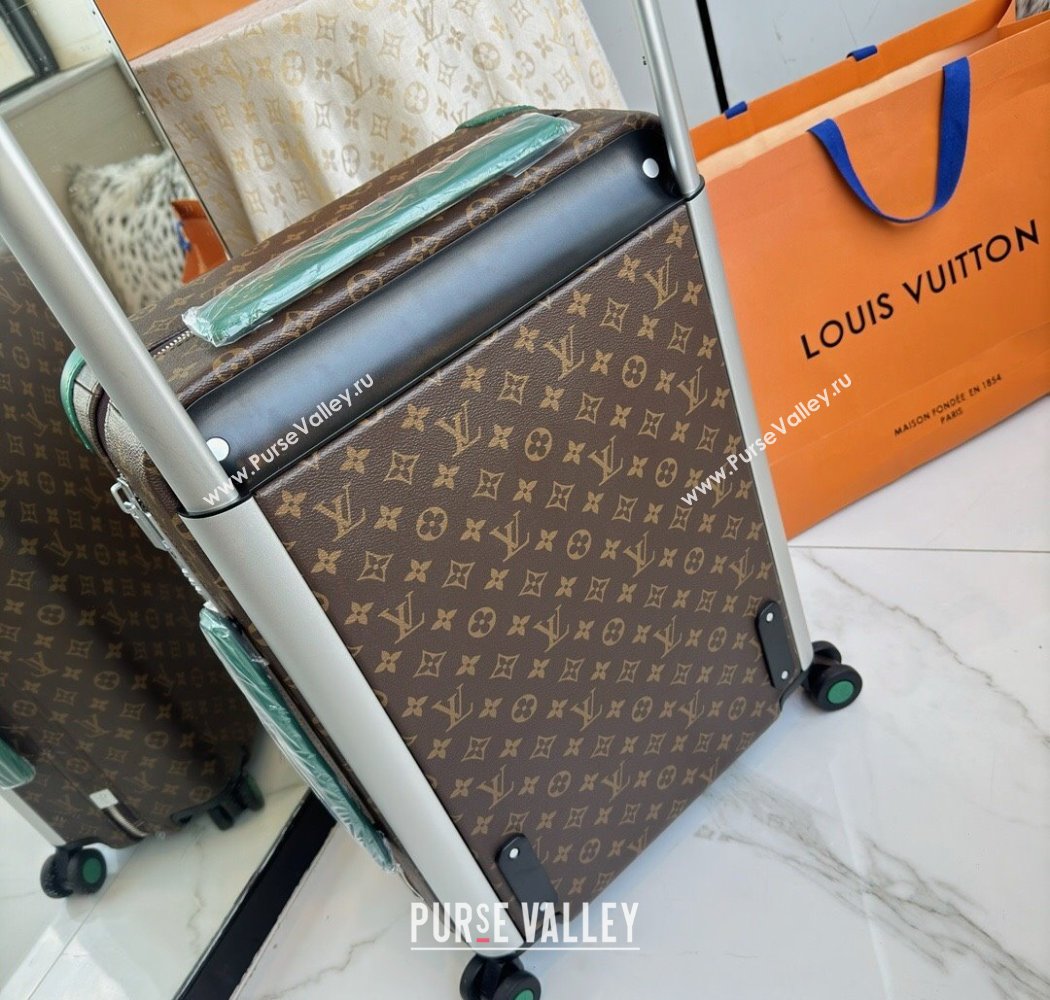Louis Vuitton Horizon 55 Rolling Suitcase Luggage Travel Bag in Monogram Edlipse Canvas Green2 2025 (YS-250926033)