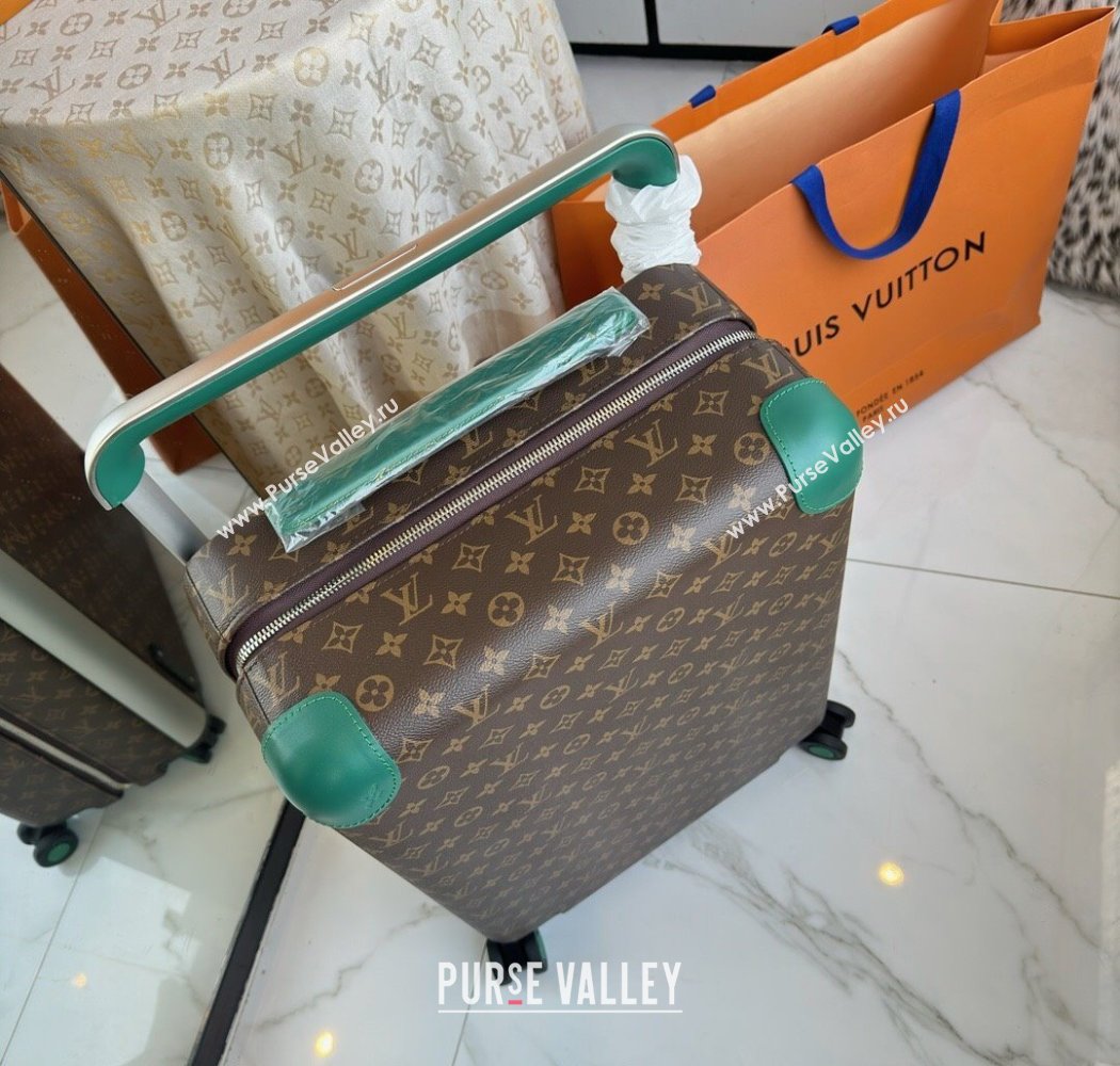 Louis Vuitton Horizon 55 Rolling Suitcase Luggage Travel Bag in Monogram Edlipse Canvas Green2 2025 (YS-250926033)