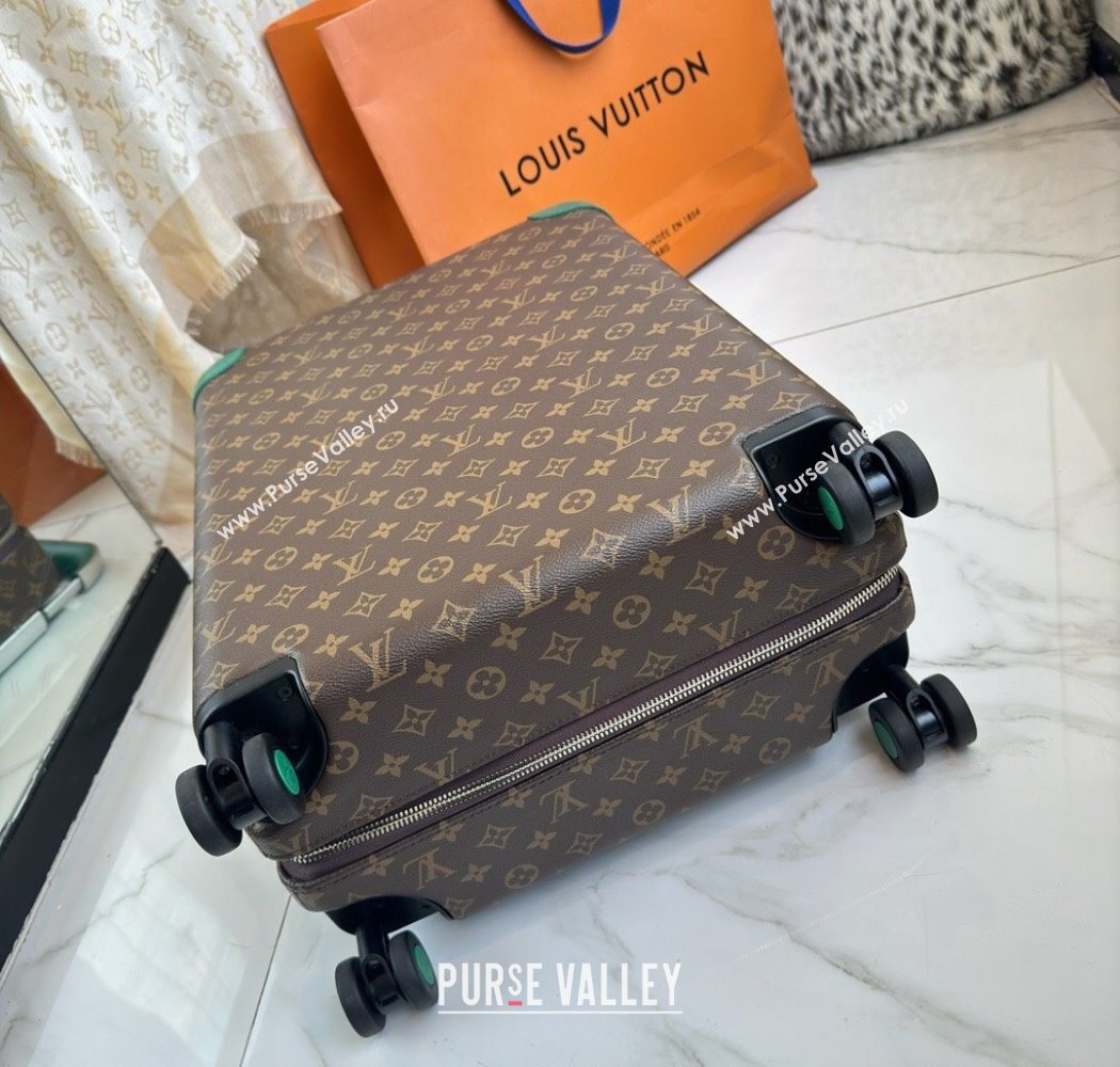 Louis Vuitton Horizon 55 Rolling Suitcase Luggage Travel Bag in Monogram Edlipse Canvas Green2 2025 (YS-250926033)