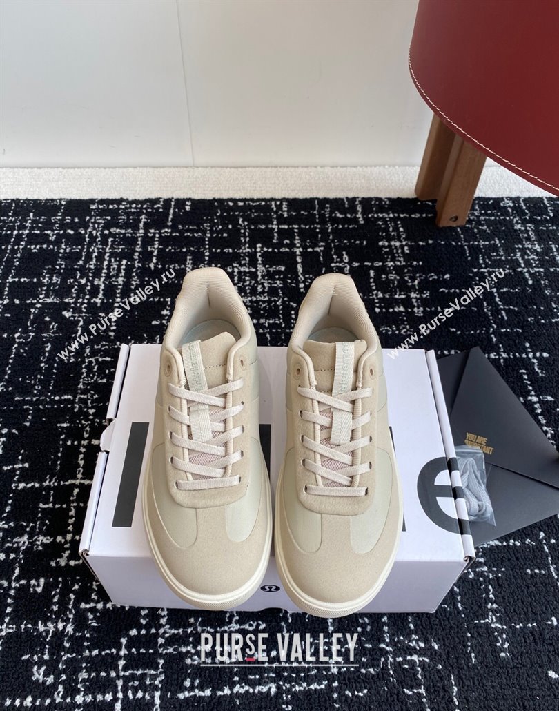 Lululemon City Verse Sneakers in Leather and Suede Khaki Grey 2025 (SS-250428160)