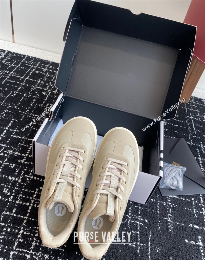 Lululemon City Verse Sneakers in Leather and Suede Khaki Grey 2025 (SS-250428160)