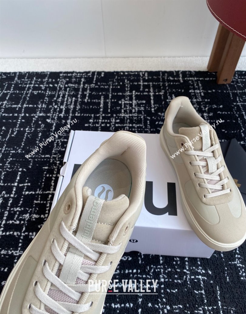 Lululemon City Verse Sneakers in Leather and Suede Khaki Grey 2025 (SS-250428160)
