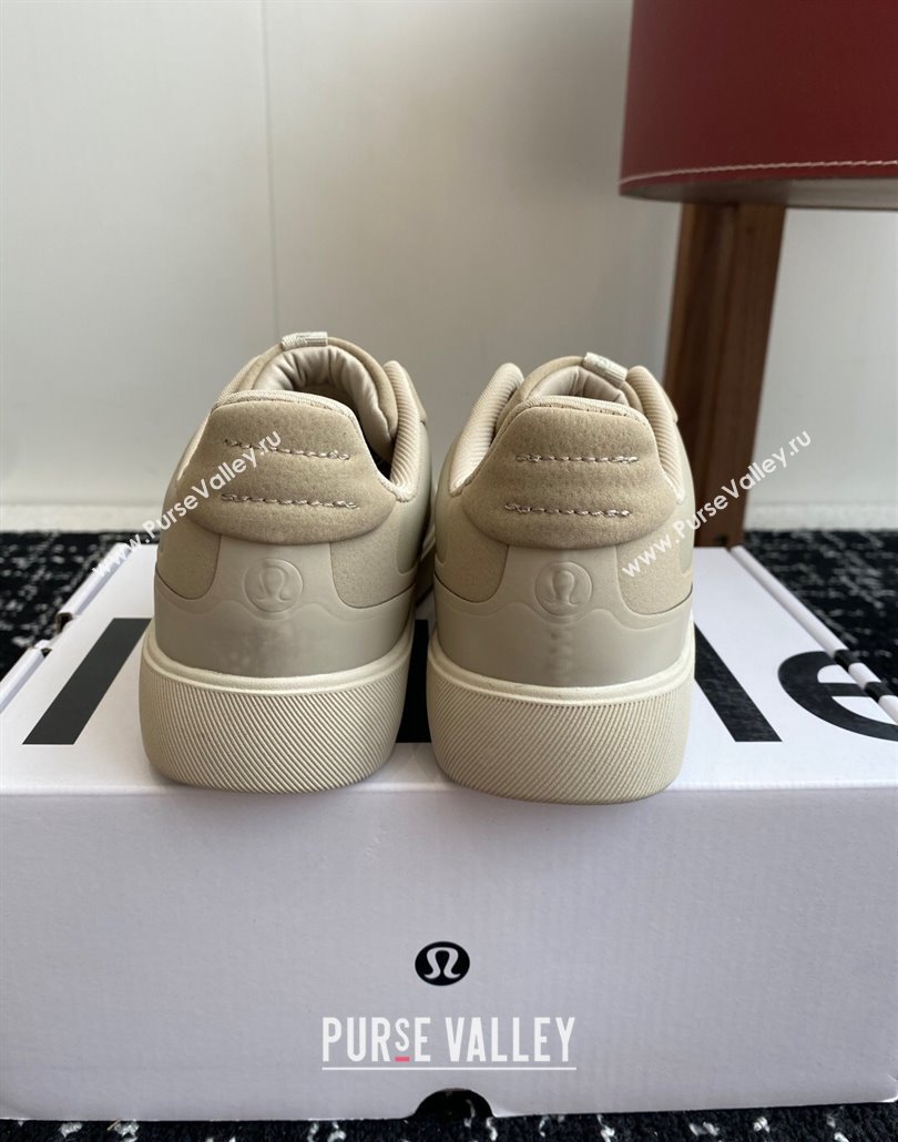 Lululemon City Verse Sneakers in Leather and Suede Khaki Grey 2025 (SS-250428160)