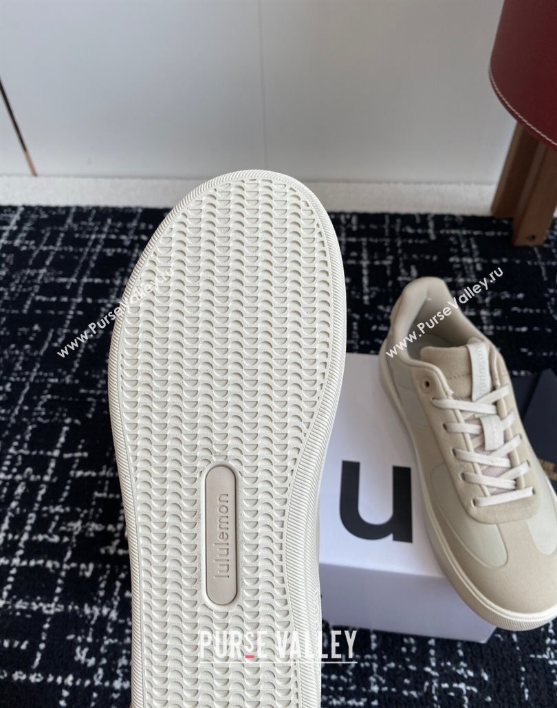 Lululemon City Verse Sneakers in Leather and Suede Khaki Grey 2025 (SS-250428160)