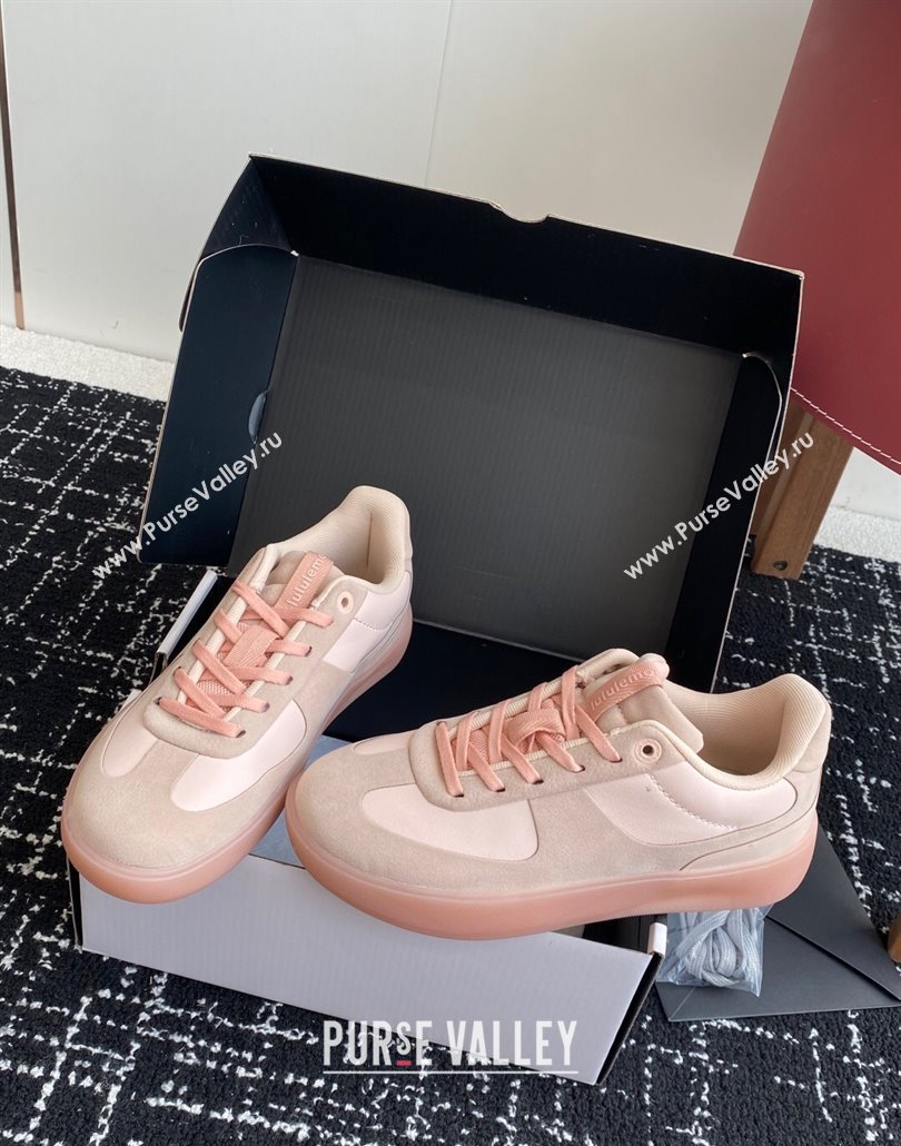 Lululemon City Verse Sneakers in Leather and Suede Light Pink 2025 (SS-250428161)