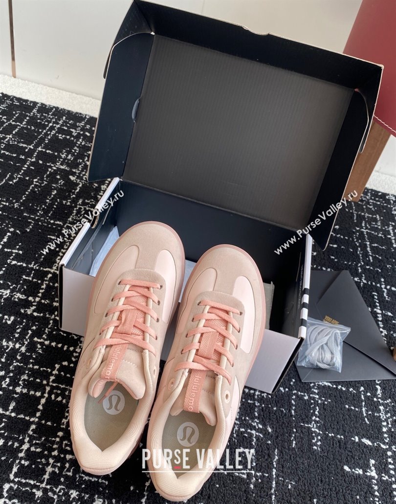 Lululemon City Verse Sneakers in Leather and Suede Light Pink 2025 (SS-250428161)