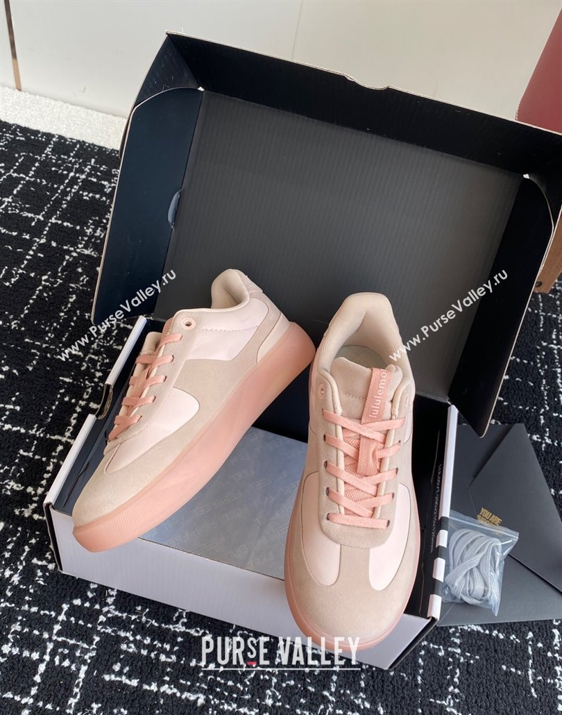 Lululemon City Verse Sneakers in Leather and Suede Light Pink 2025 (SS-250428161)