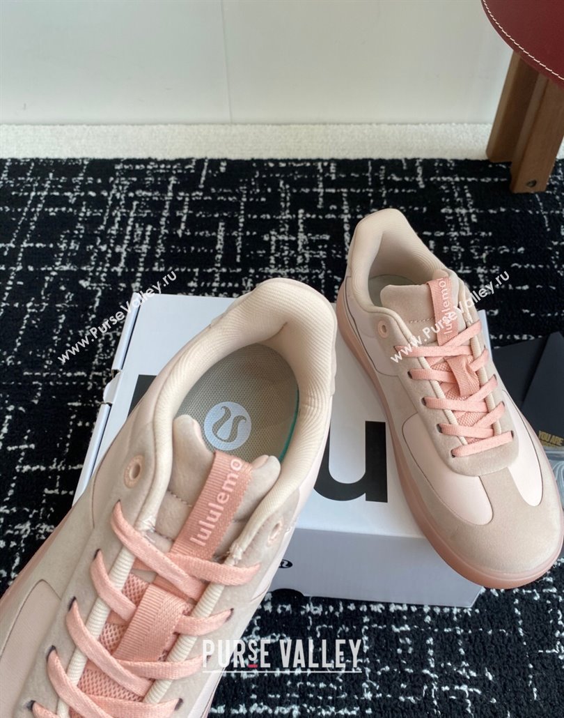 Lululemon City Verse Sneakers in Leather and Suede Light Pink 2025 (SS-250428161)