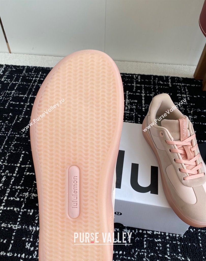 Lululemon City Verse Sneakers in Leather and Suede Light Pink 2025 (SS-250428161)