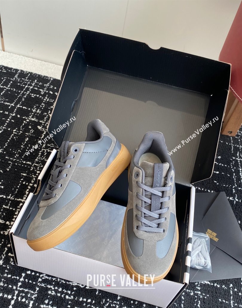 Lululemon City Verse Sneakers in Leather and Suede Dark Grey 2025 (SS-250428162)