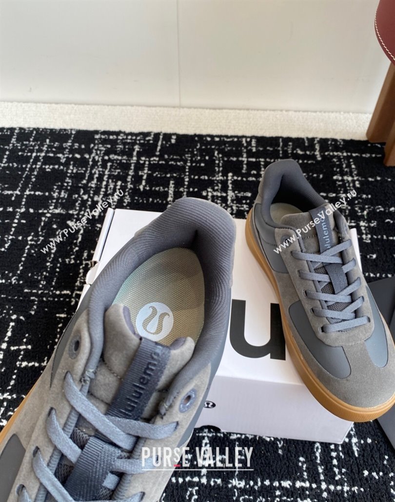 Lululemon City Verse Sneakers in Leather and Suede Dark Grey 2025 (SS-250428162)