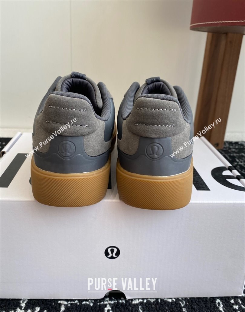 Lululemon City Verse Sneakers in Leather and Suede Dark Grey 2025 (SS-250428162)